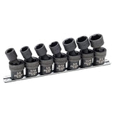 7 piece 3/8" Dr. SAE Swivel Impact socket set - 58101